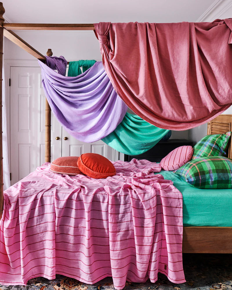 Opal Linen Fitted Sheet