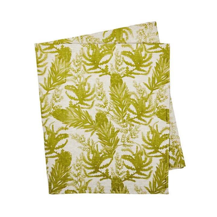 Protea Citron Linen Tablecloth - Medium