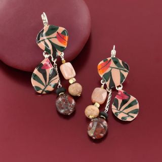 Taratata Jewellery - Amazone Beaded Lever Back Earrings
