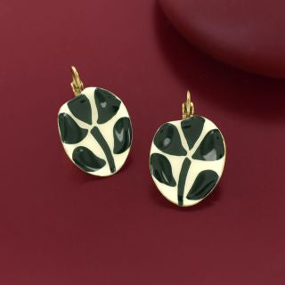 Taratata Jewellery - Kaly Green Lever Back Earrings