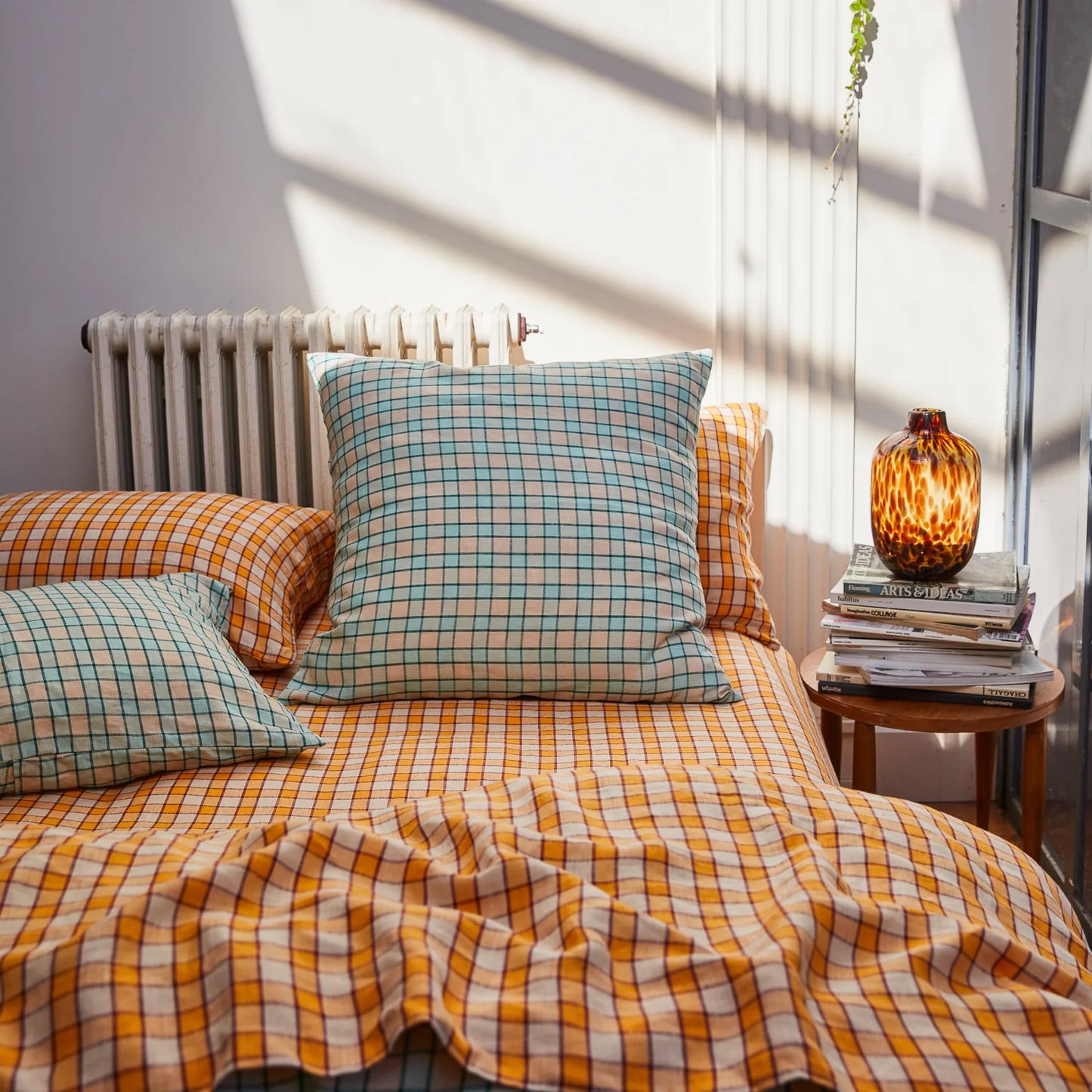Sage and Clare Marquis Linen Euro Pillowcases