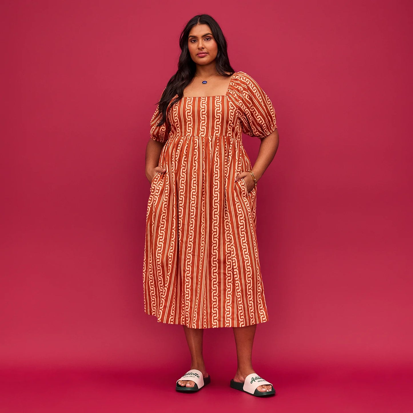 Sage and Clare Fidel Puff Sleeve Maxi Dress