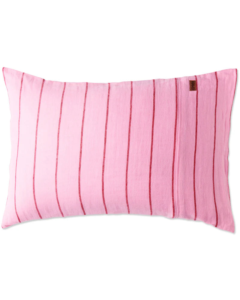 Kip and Co Iced Vovo Stripe Linen Pillowcases