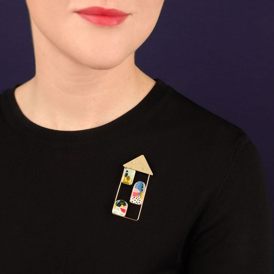 Taratata Jewellery - Curieuse House Brooch - Bath