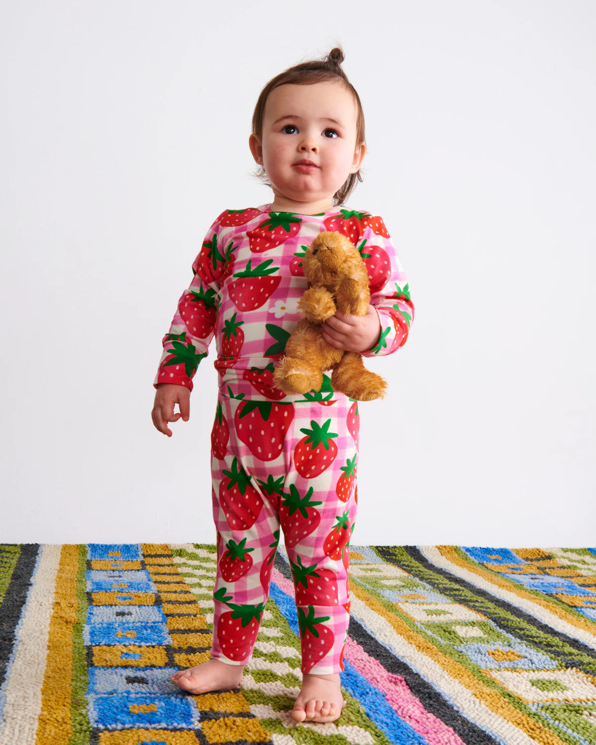 Kip and Co Drop Baby Crotch Pants - Strawberry Jam