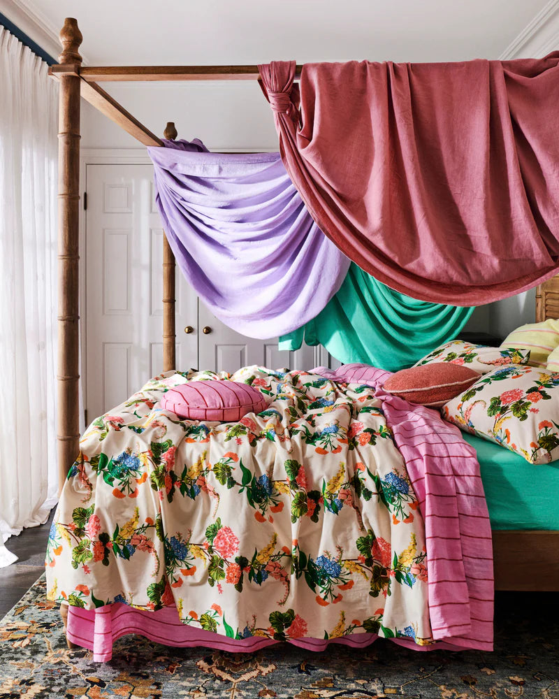 Kip and Co Bouquet Beauty Organic Cotton Flat Sheet