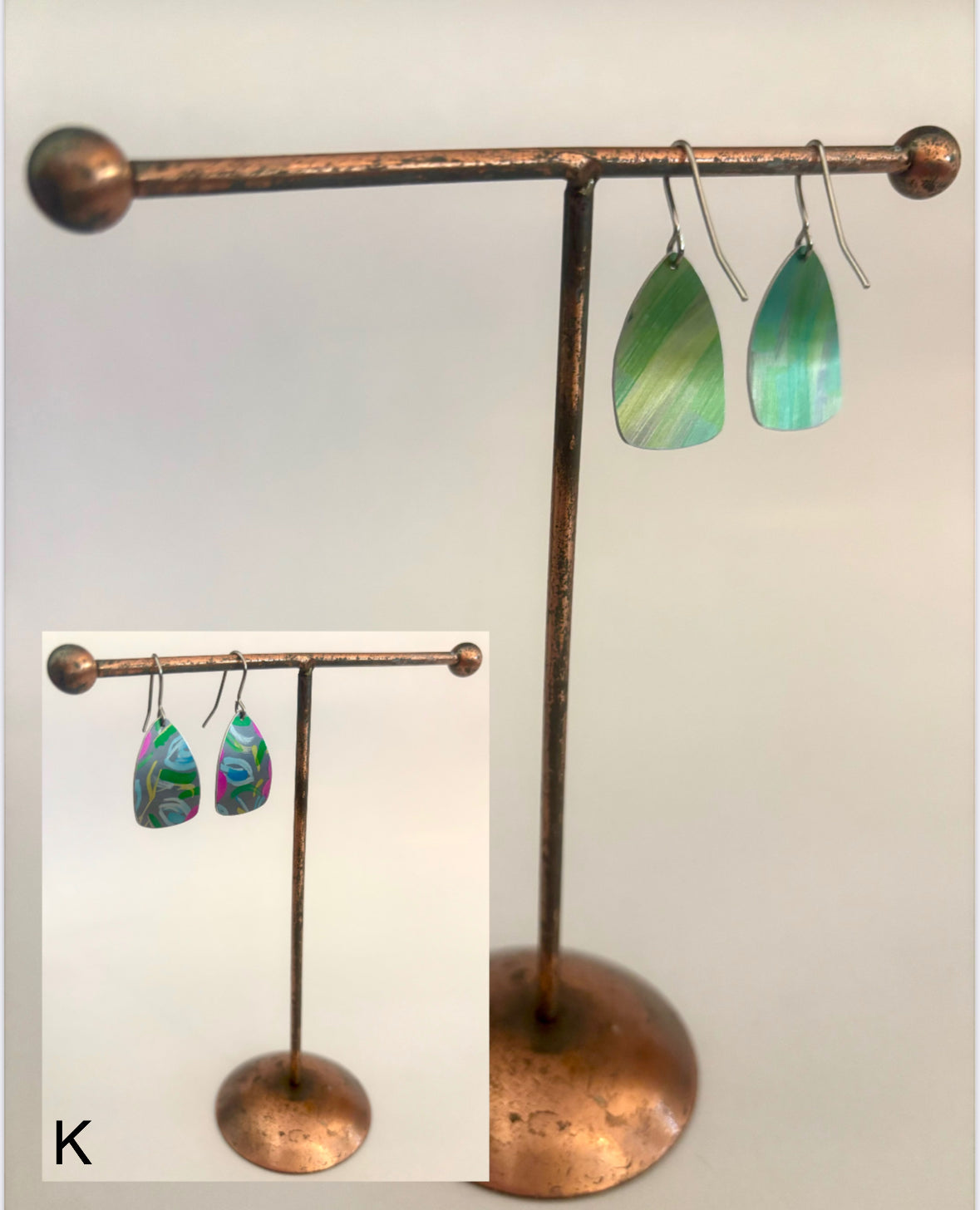 Dilkes-Hoffman Anodised Aluminium Earrings - medium size