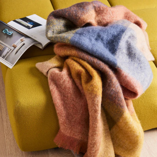 St Albans Mohair Throw - Willow
