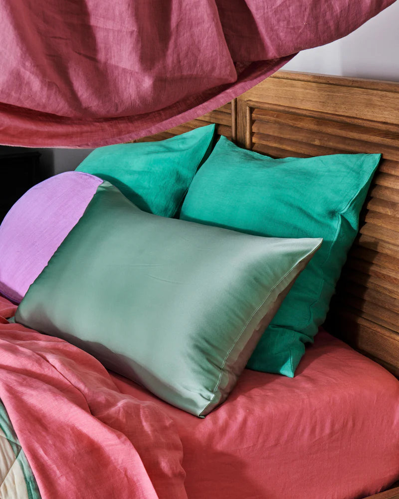 Honeydew Silk Pillowcase - Single