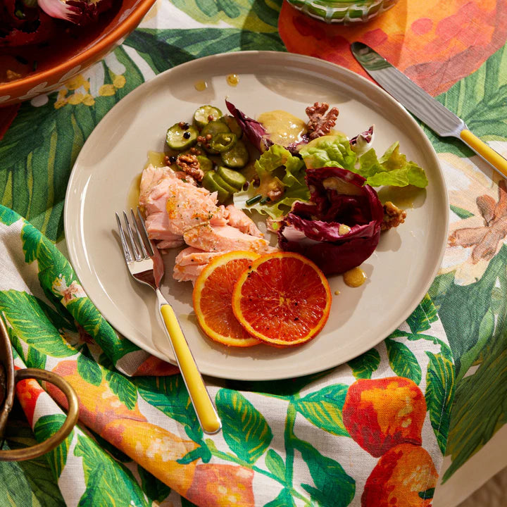 Tangelo Multi Linen Tablecloth - Medium