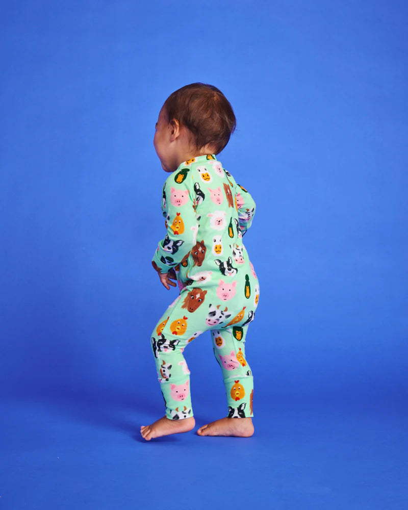Kip and Co Organic Long Sleeve Zip Romper
