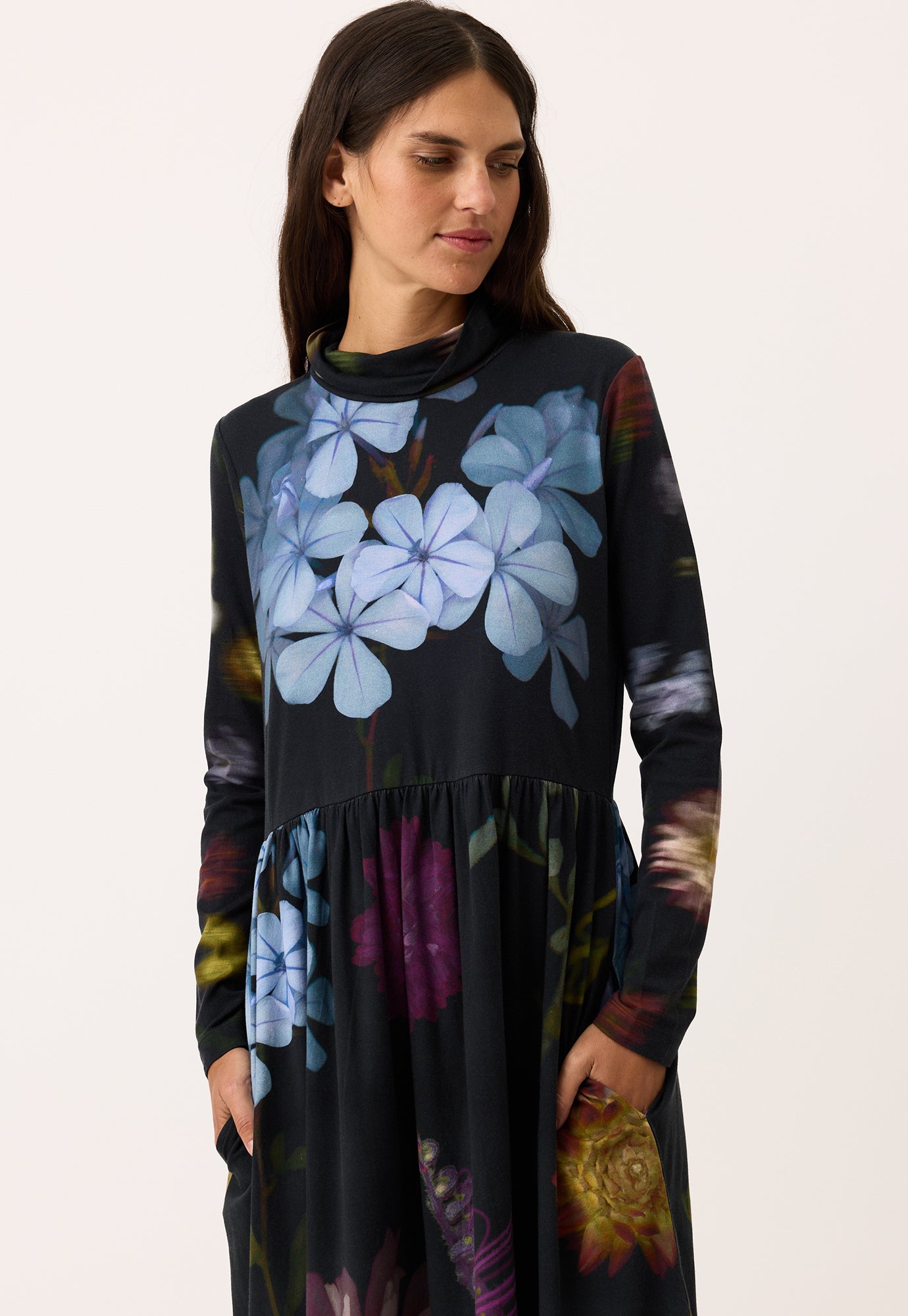 Nancybird Posy Skivvy Dress - Floratone
