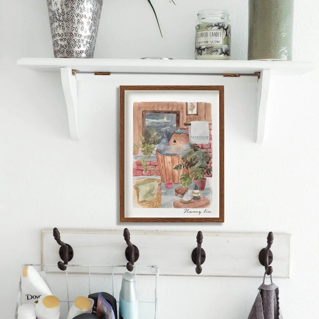 Nanan Studio ‘Mr Otter Takes a Bath’ Fine Art Print