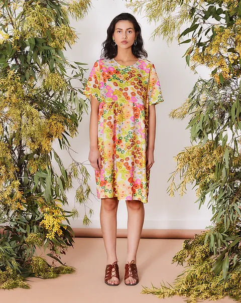 Togetherness Mira Smock Dress - Everlasting Print