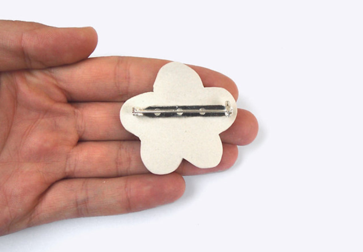 Togetherness Ceramic Brooch - Pink Blossom