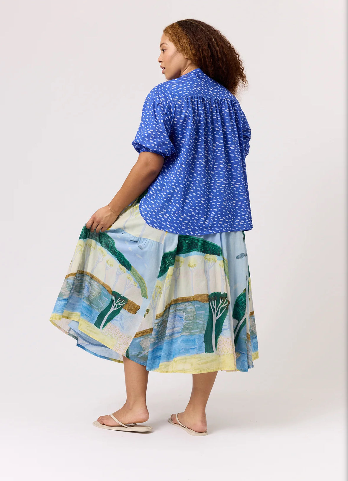 Sierra Blouse - Cloudy Sky