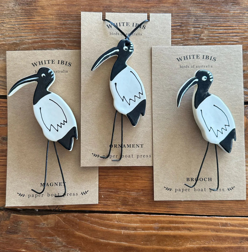 Paper Boat Press Ceramic Ibis