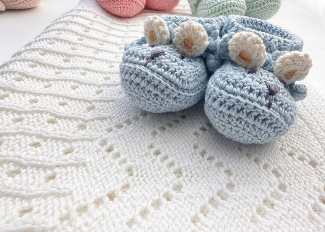DLux Baby Tilly Bear Bootees