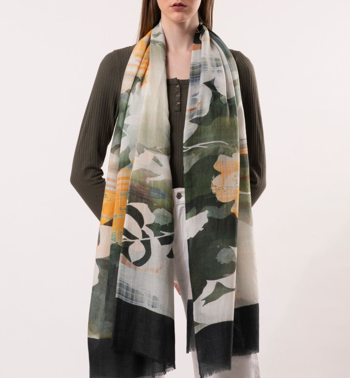 DLux Georgia Floral Print Scarf