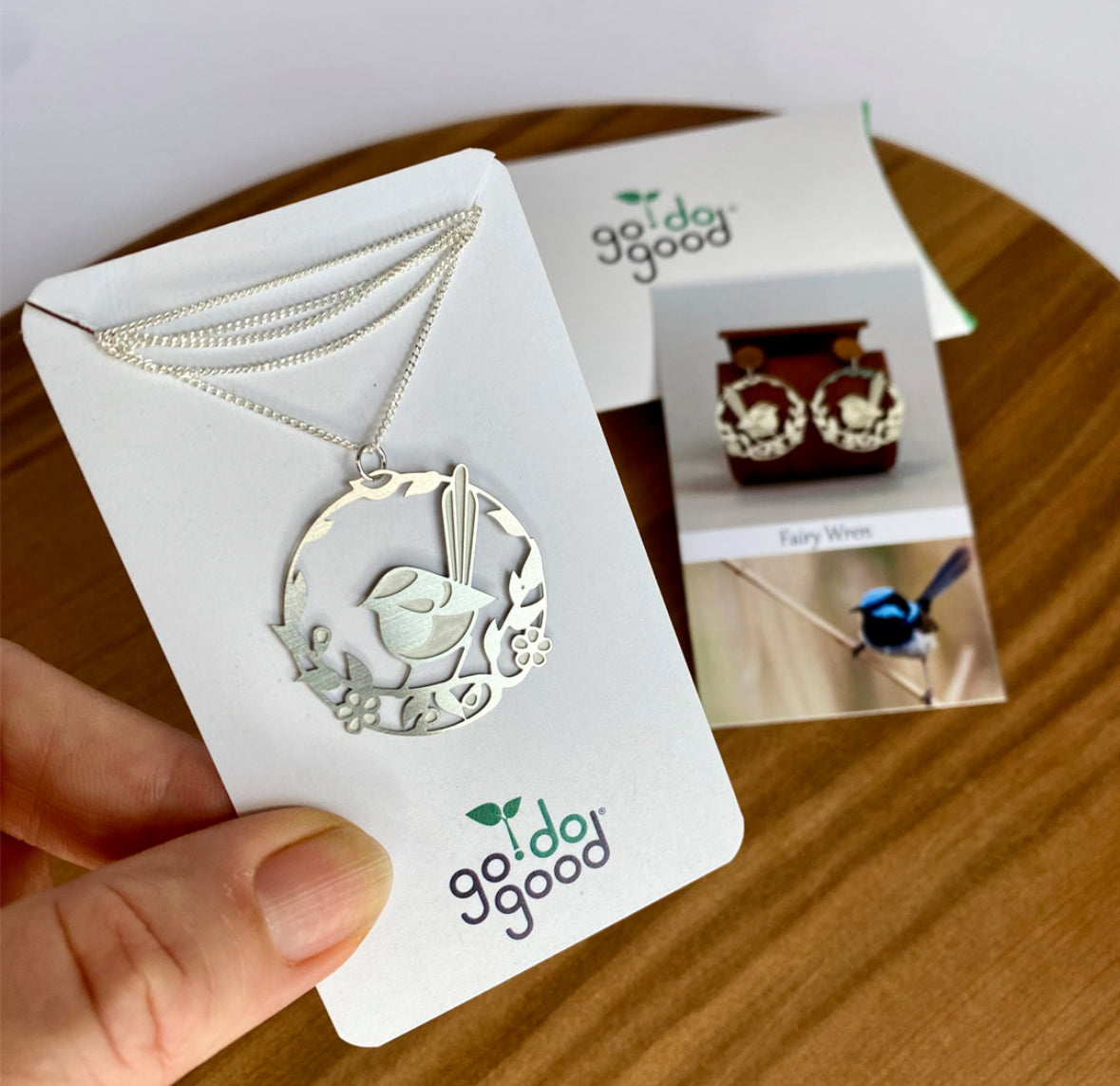 Go Do Good Necklace - Fairy Wren
