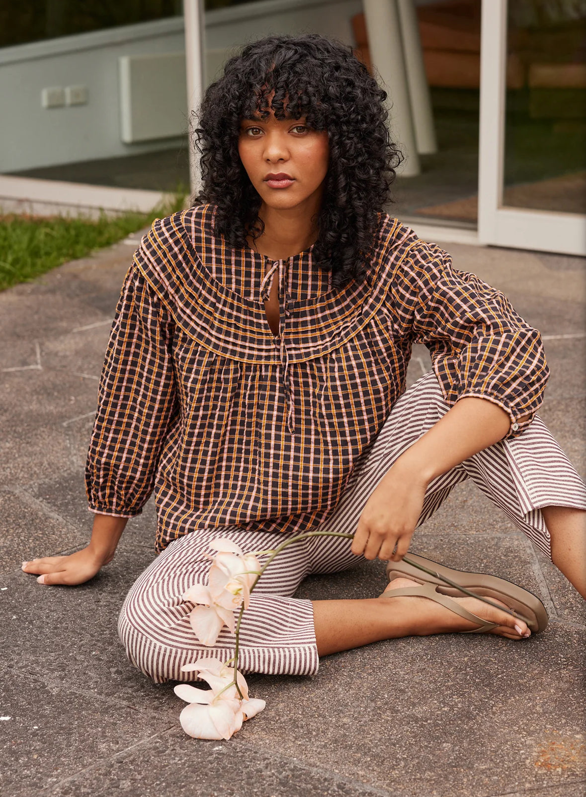 Nancybird Jira Pintuck Blouse