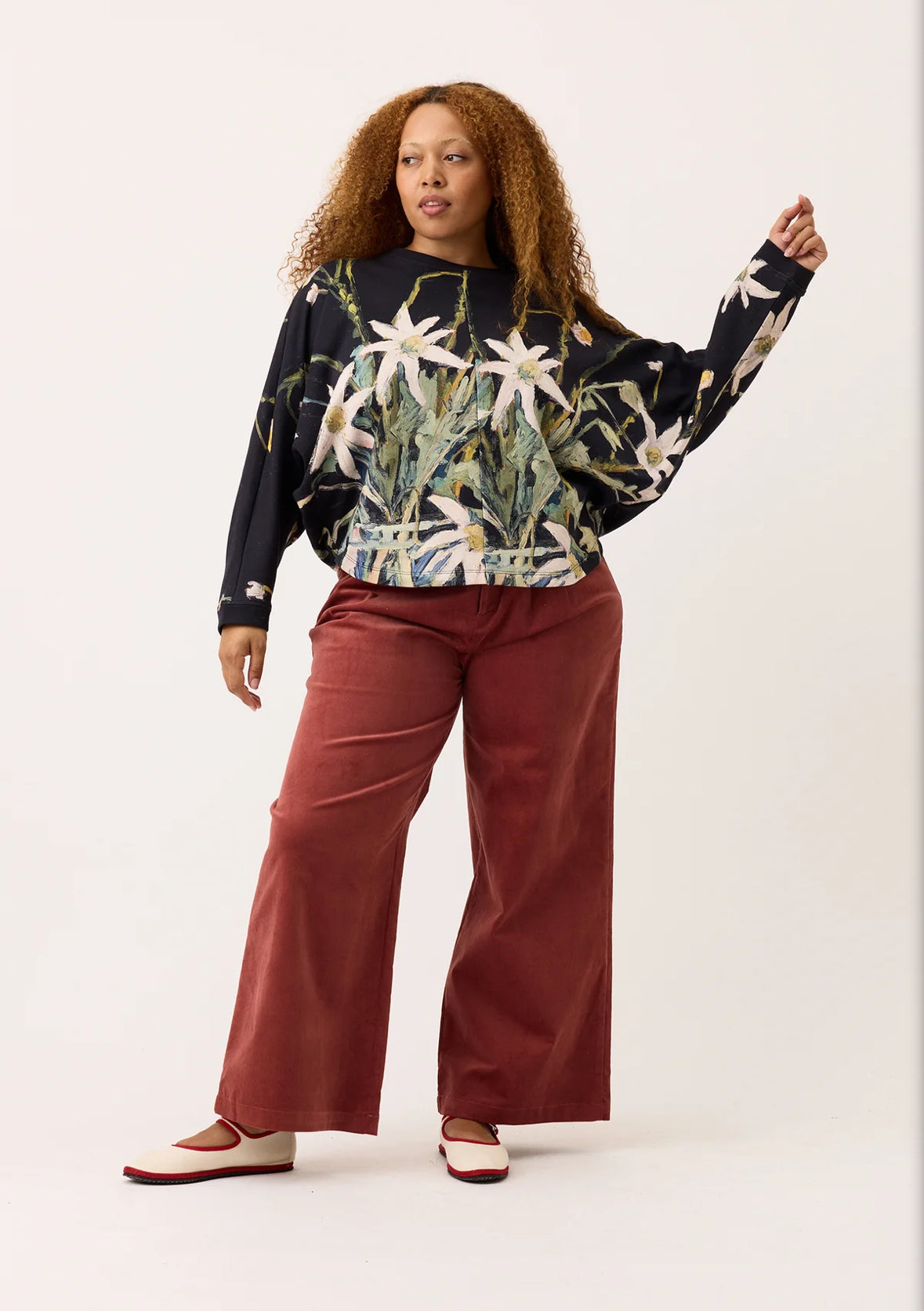 Nancybird Dahlia Batwing Sweater - Still Life