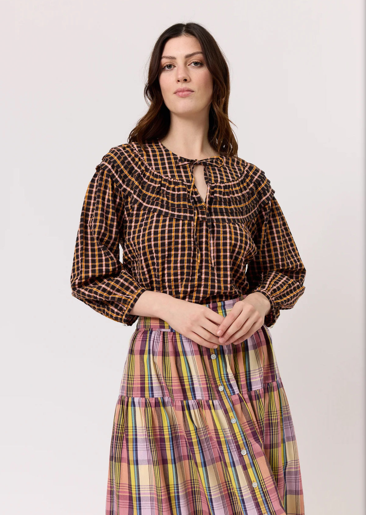 Jira Pintuck Blouse