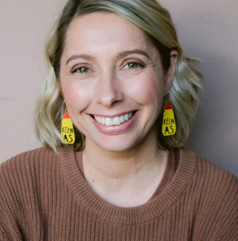 Denz earrings - keen as mustard