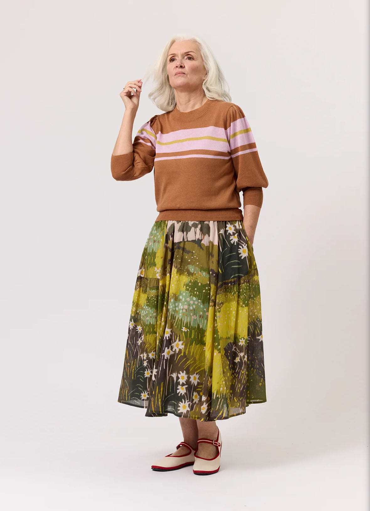 Eula Skirt -Daisy Field