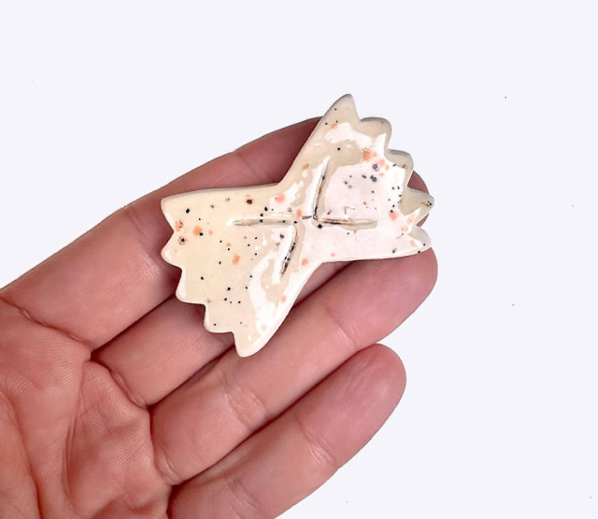 Togetherness Ceramic Brooch - Pasta