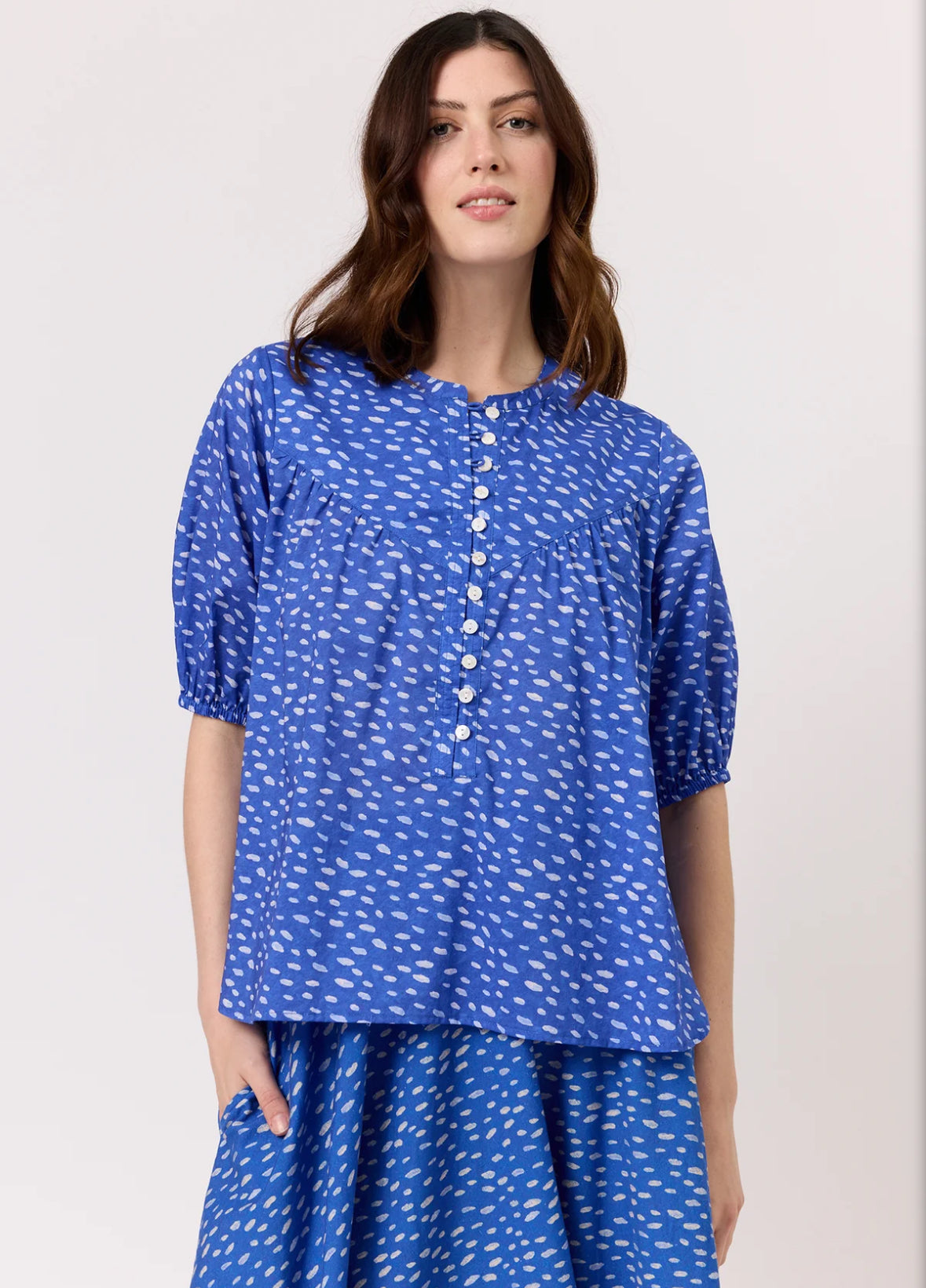 Sierra Blouse - Cloudy Sky