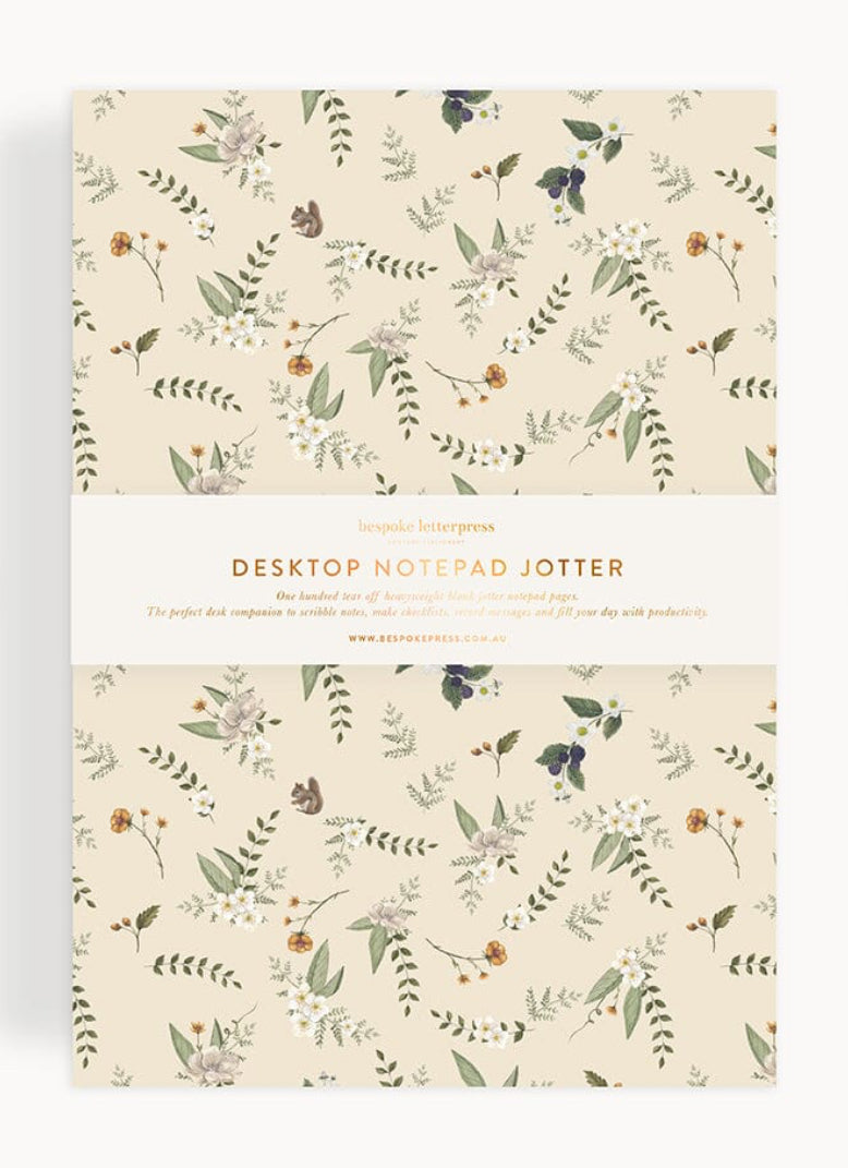 Bespoke Letterpress - Button Fern Notepad Desktop Jotter