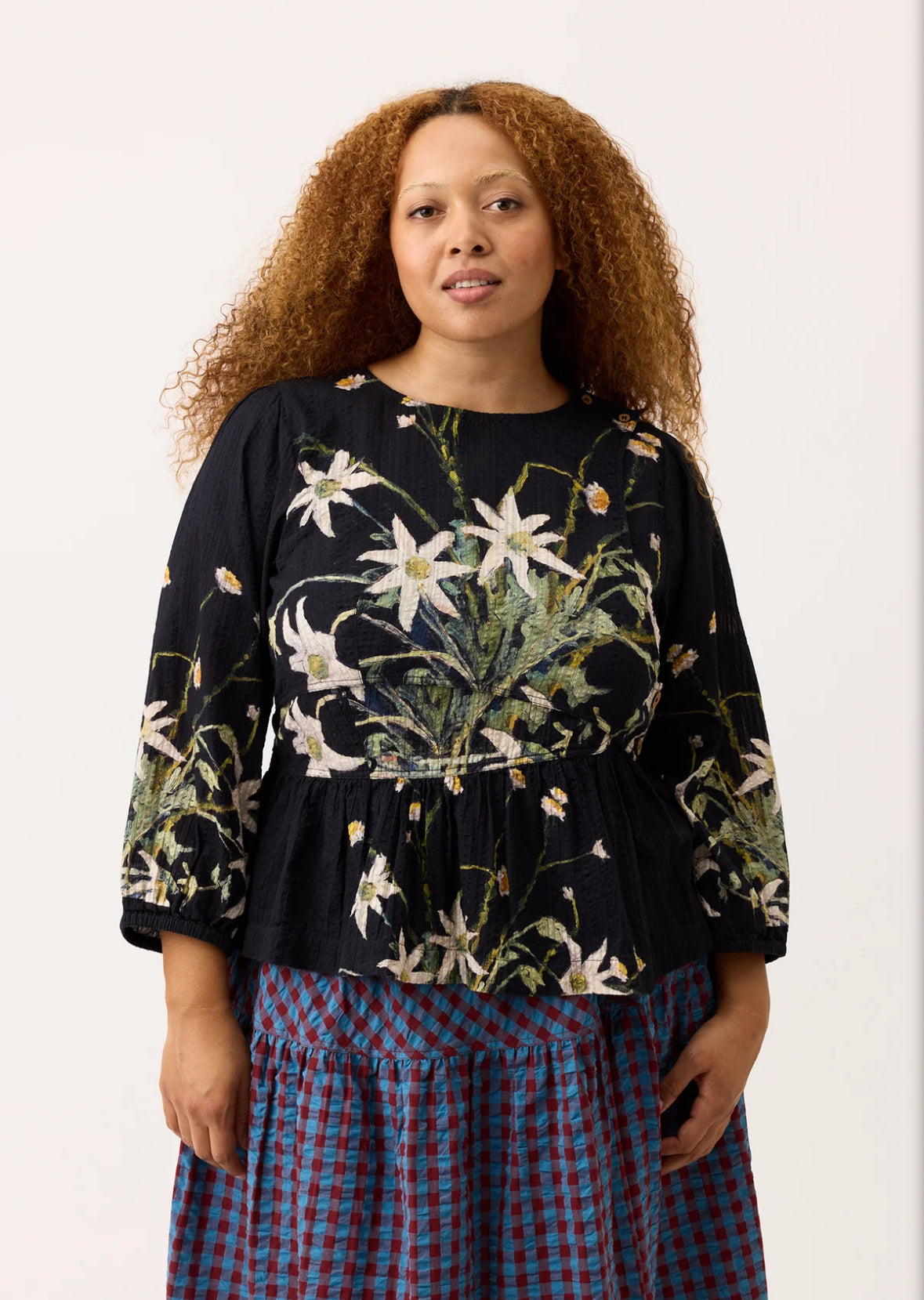 Nancybird Leni Skirt - Dusk Check