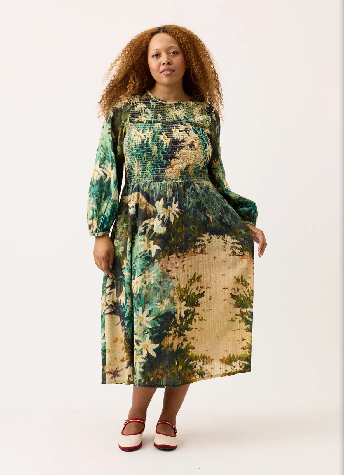 Nancybird Nora Shirred Dress