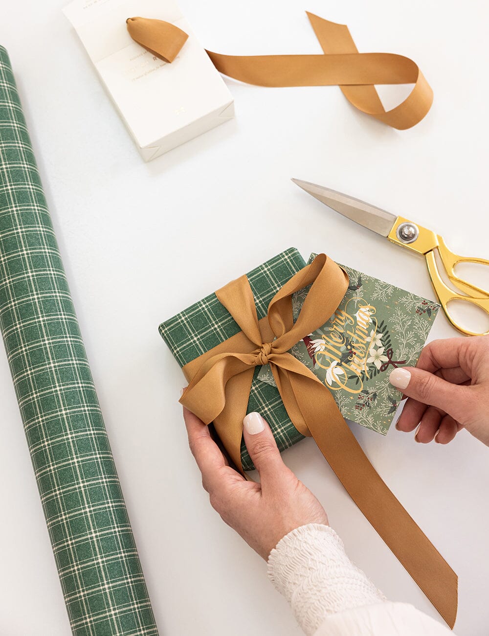 Bespoke Spruce Tartan Gift Wrap 3m Roll