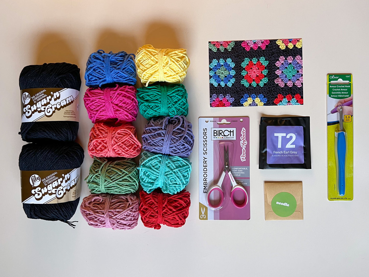 Lily Upton Granny Square Tote Kit - Vibrant