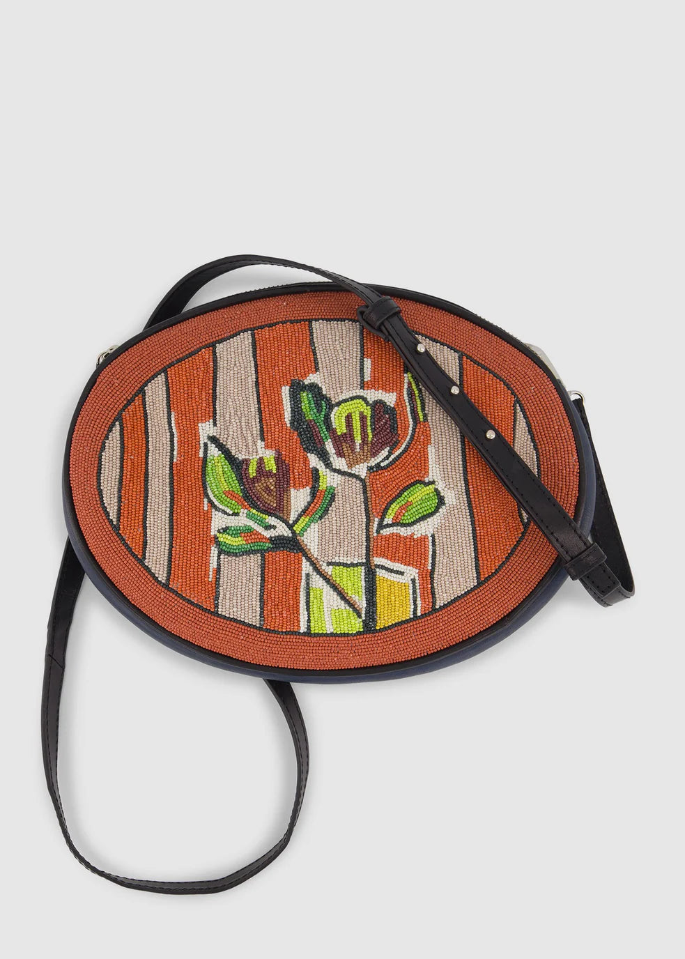 Nancybird beaded clutch with shoulder strap