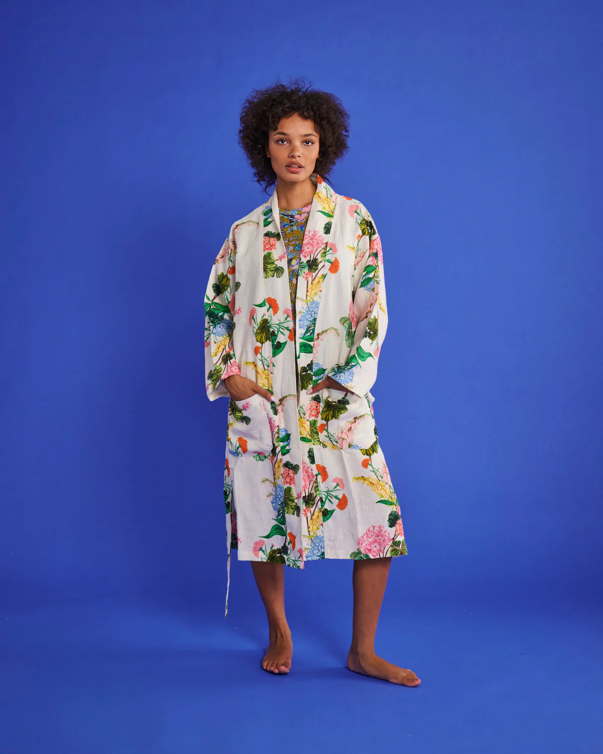 Kip and Co Linen Robe - Bouquet Beauty