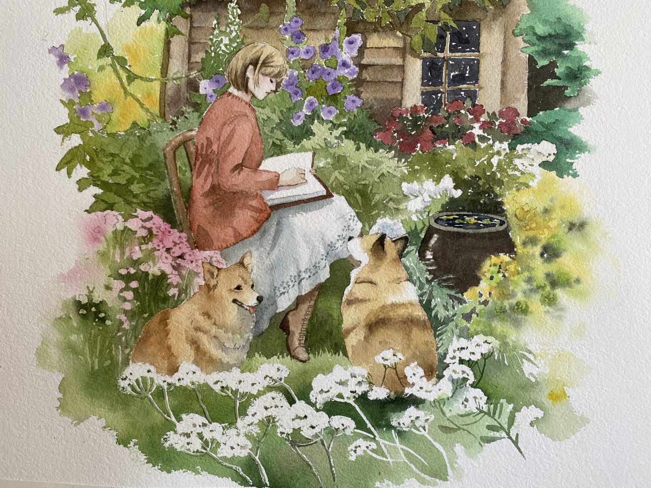 Nanan Studio ‘Serene Moments in the Garden’ Fine Art Print