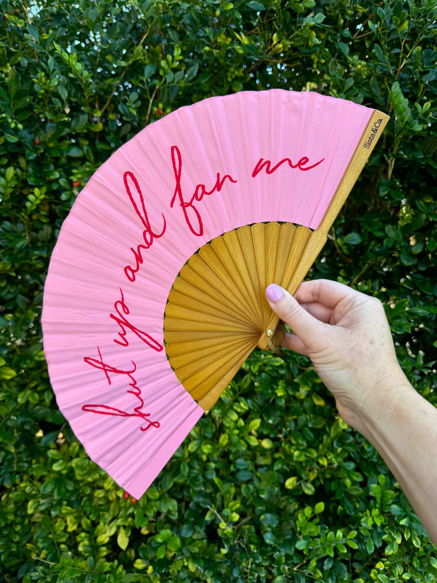 Hand Fan - shut up and fan me