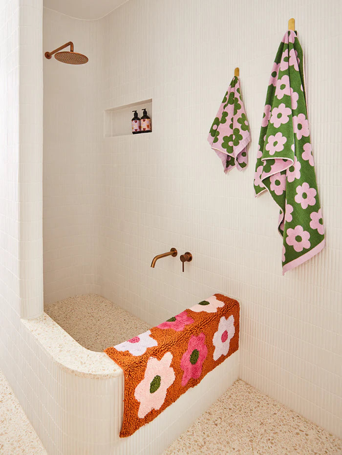 Mosey Me Flower Bed Bath Mat