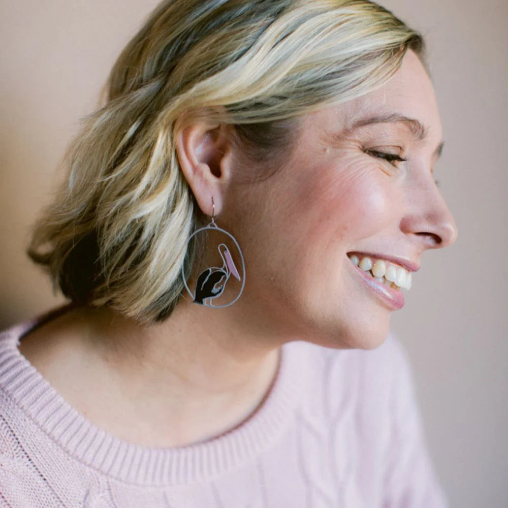 Denz earrings - Pelicans