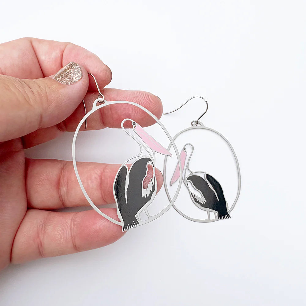 Denz earrings - Pelicans