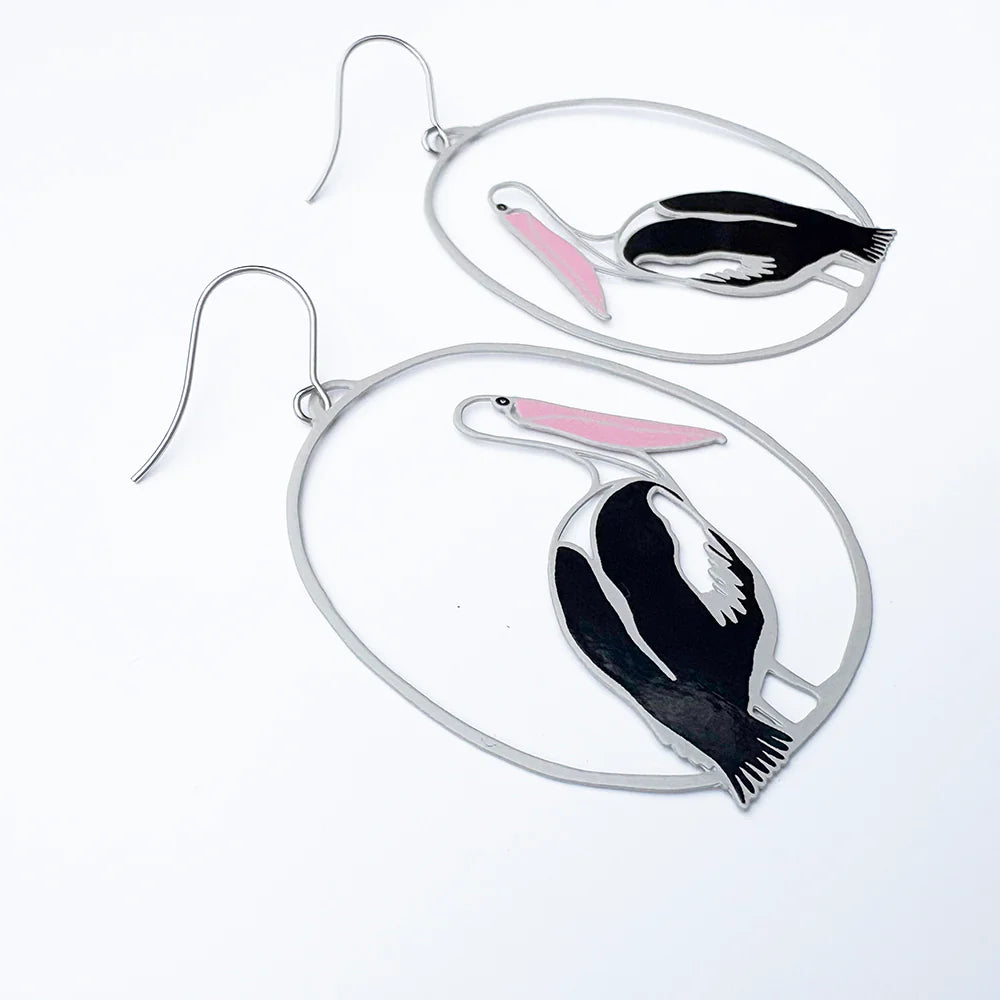 Denz earrings - Pelicans