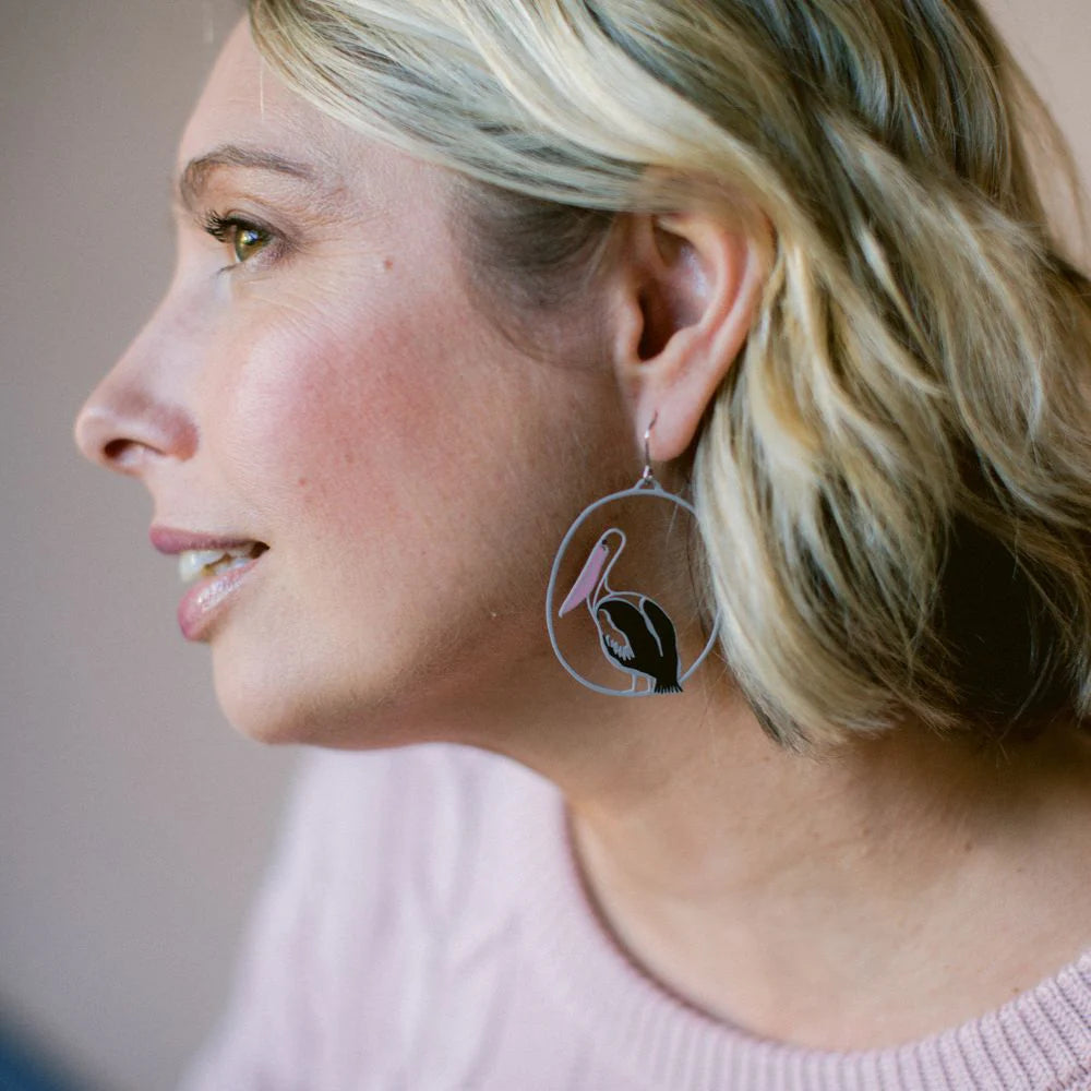Denz earrings - Pelicans