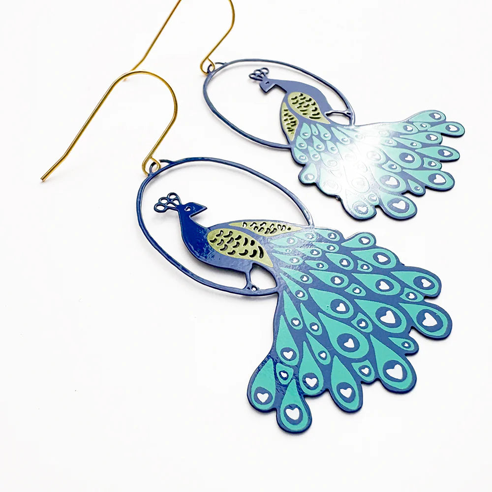 Denz earrings - Peacocks