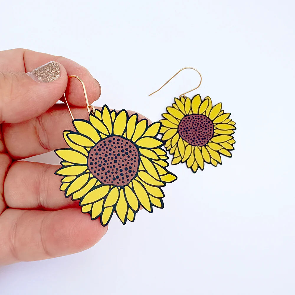 Denz earrings - Midi Sunflowers