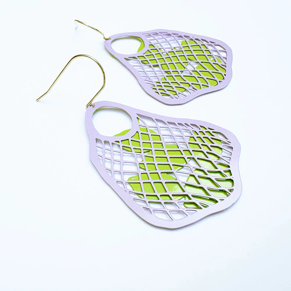 Denz earrings - String Bag with Limes