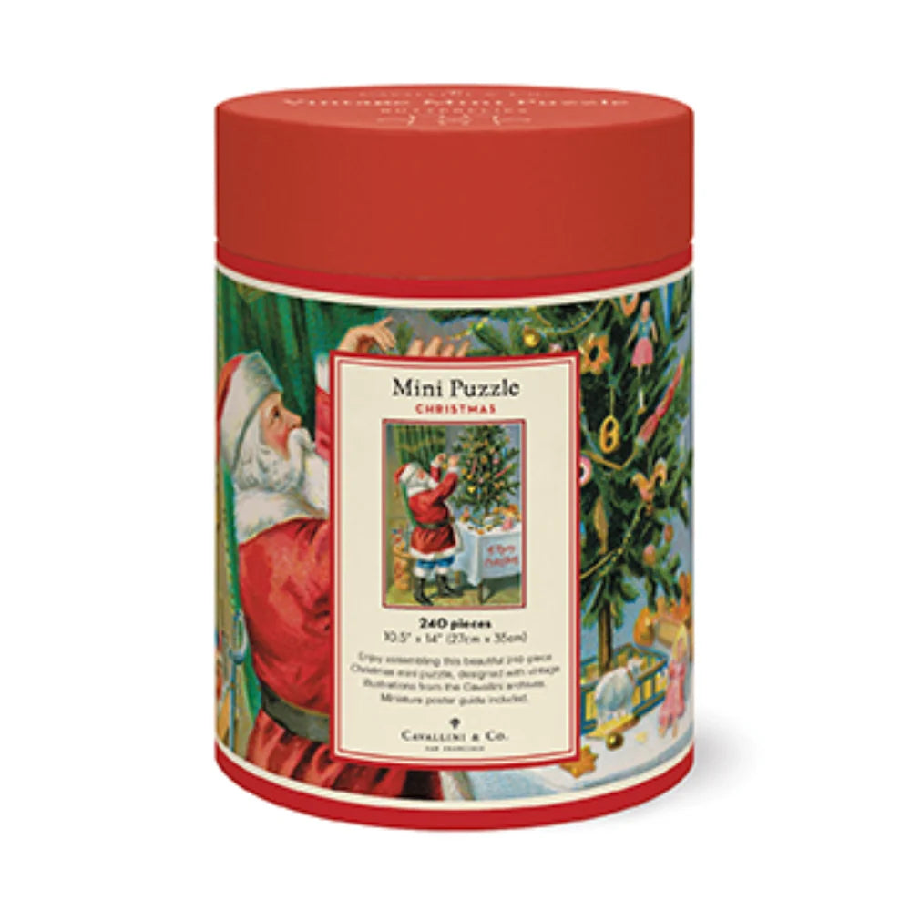 Cavallini Vintage Mini Puzzle - Christmas Santa