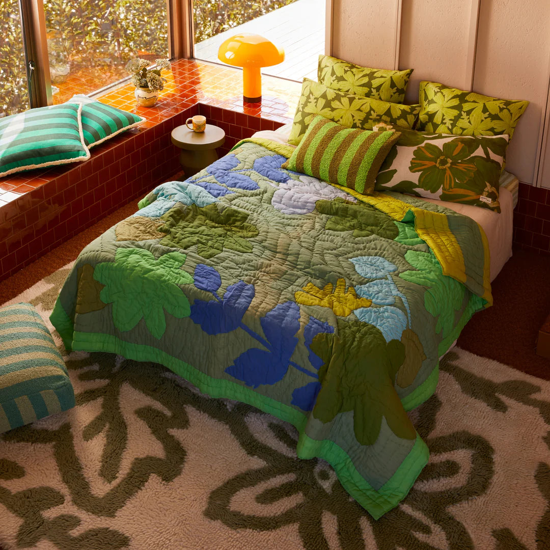 Bonnie and Neil Mave European Pillowcases